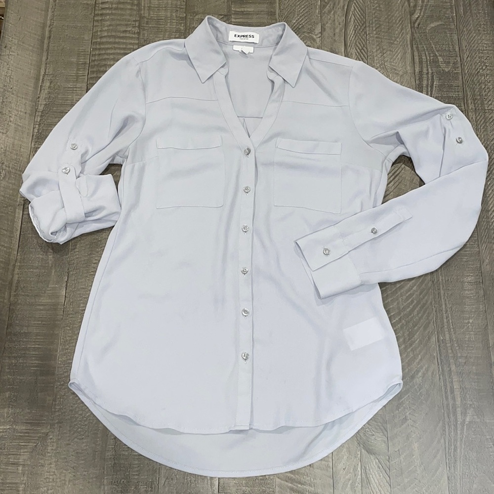 Express Portofino Slim fit button up top